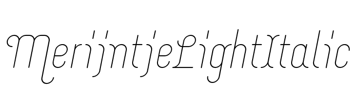 Merijntje Light Italic  Frei Schriftart Herunterladen