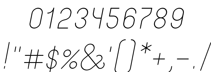 Merijntje Light Italic Font OTHER CHARS