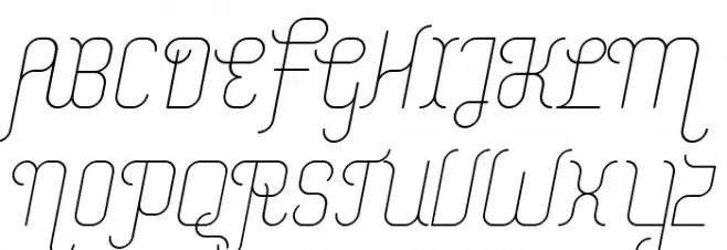 Merijntje Light Italic Font Litere mari