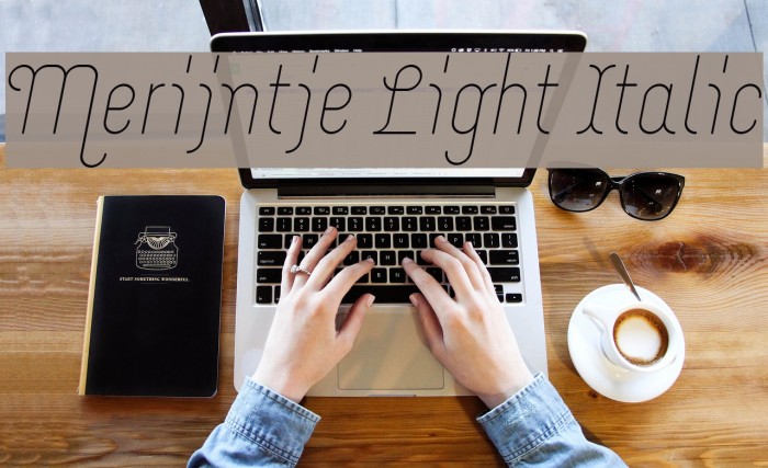 Merijntje Light Italic Font examples