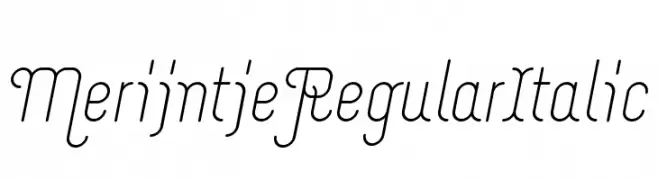 Merijntje Regular Italic  baixar fontes gratis