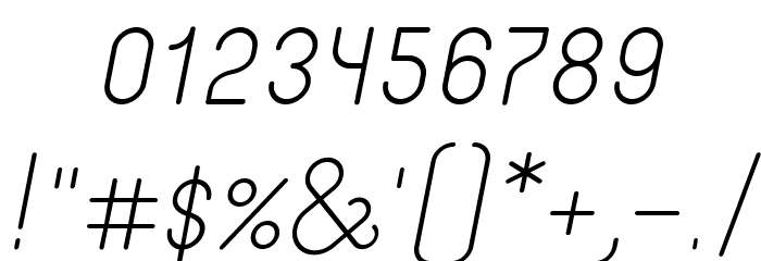 Merijntje Regular Italic Font OTHER CHARS