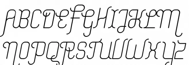 Merijntje Regular Italic 字体 大写