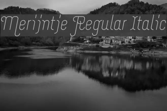 Merijntje Regular Italic Example 3