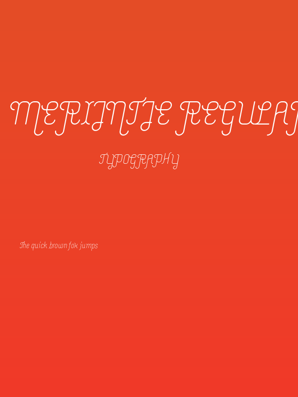 Merijntje Regular Italic Poster