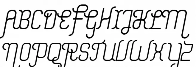 Merijntje SemiBold Italic 字体 大写