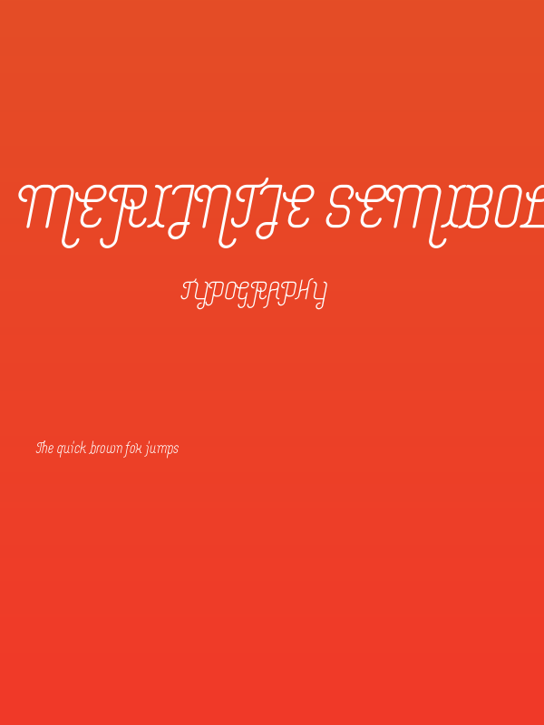 Merijntje SemiBold Italic Poster