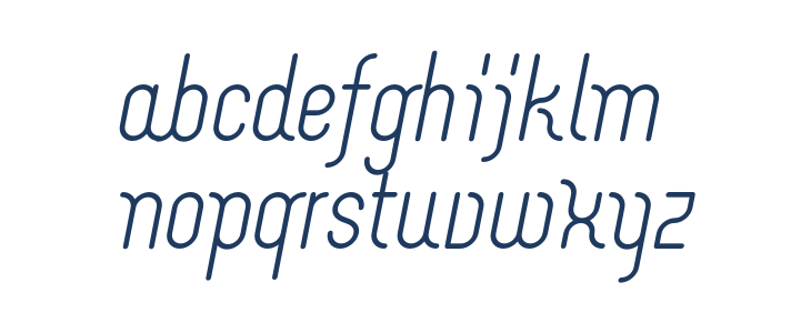 Merijntje SemiBold Italic Lowercase