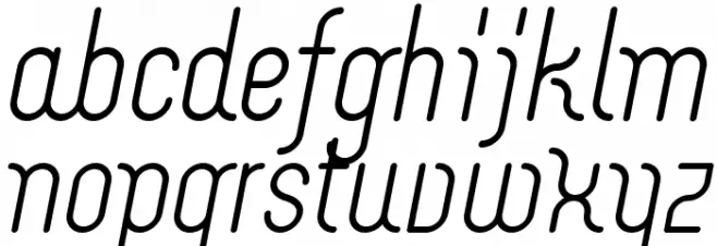Merijntje SemiBold Italic फ़ॉन्ट लोअरकेस