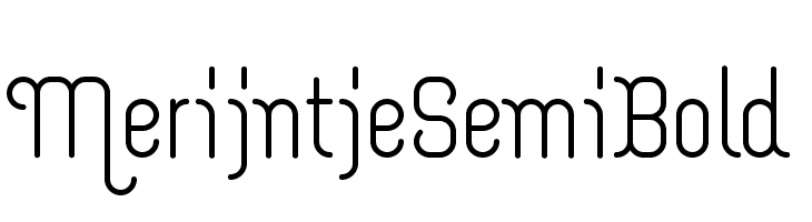 Merijntje SemiBold  Free Fonts Download