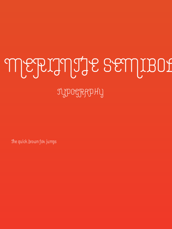 Merijntje SemiBold Poster