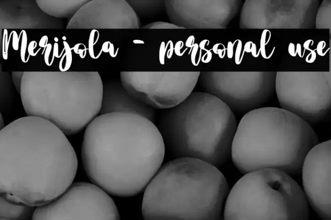 Merijola - personal use Font examples
