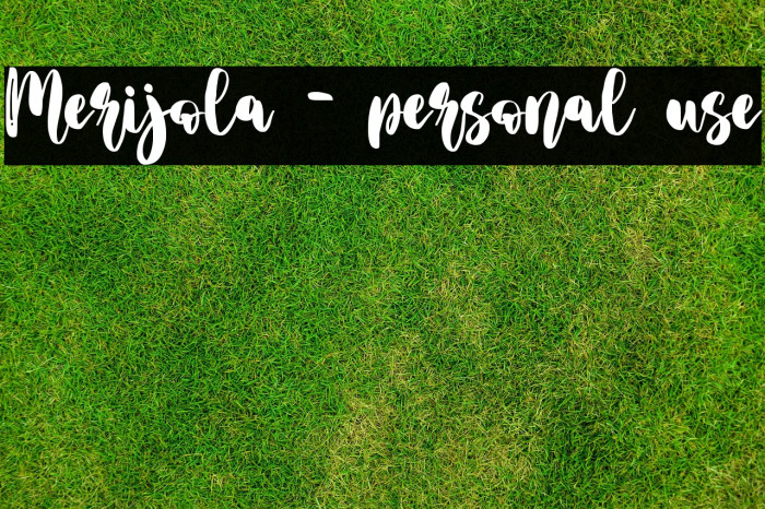 Merijola - personal use Example 3