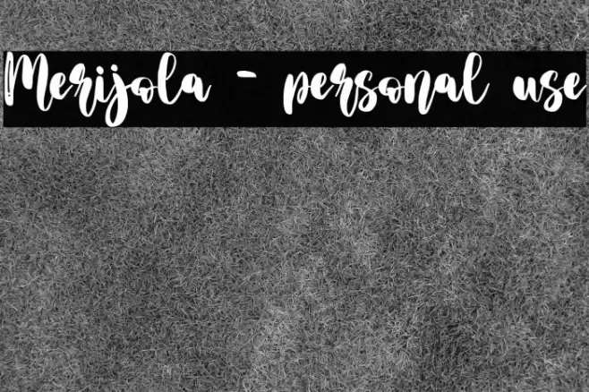 Merijola - personal use Font examples