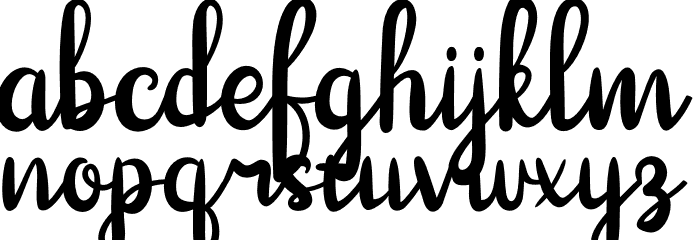 Merilland Font LOWERCASE
