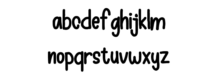 Merina Font LOWERCASE