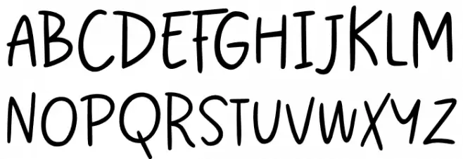 Meringue Cookies Font UPPERCASE