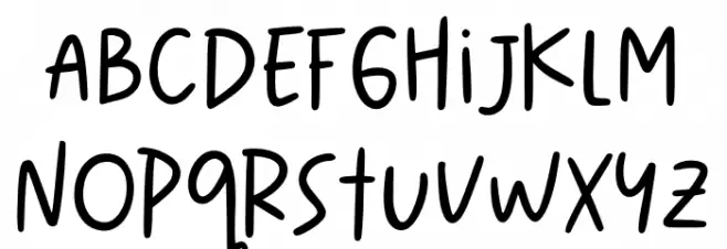 Meringue Cookies Font LOWERCASE