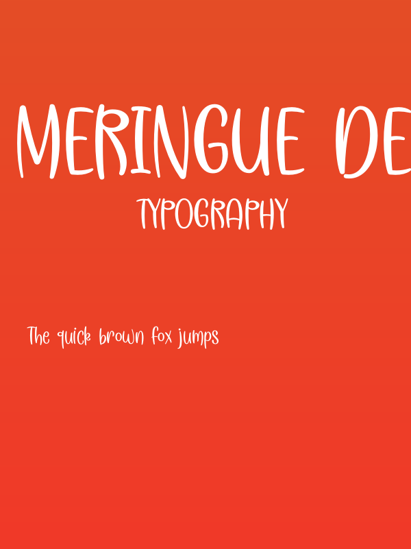 Meringue Demo Poster