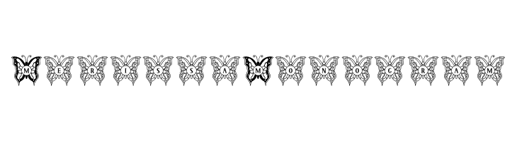 Merissa Monogram  font caratteri gratis