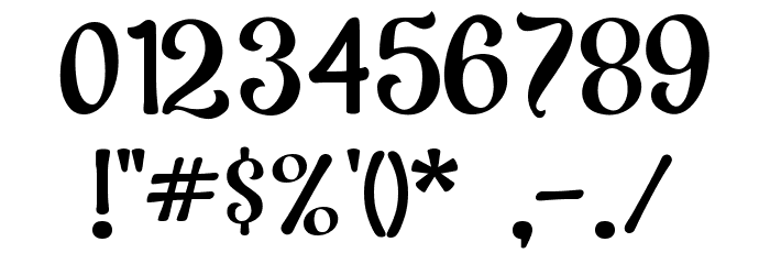 Meristmas Font OTHER CHARS