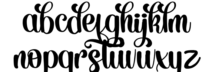 Meristmas Font LOWERCASE