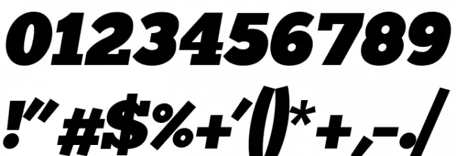 Merit Italic Font OTHER CHARS