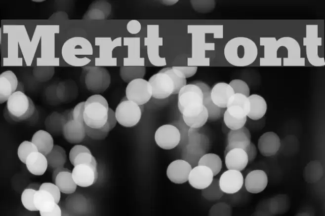 Merit Font examples