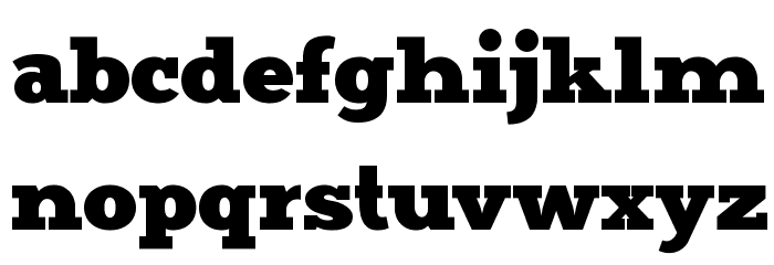 Merit Font LOWERCASE