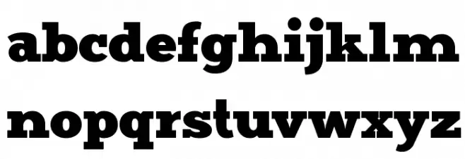 Merit Font LOWERCASE