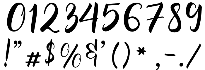 Merlia Font OTHER CHARS