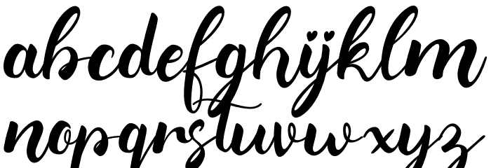Merlia Font LOWERCASE
