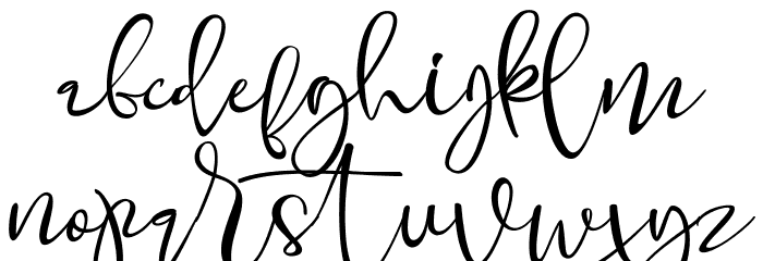 Merlion Script Font LOWERCASE
