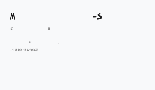 Merlotica-Sans Business Card