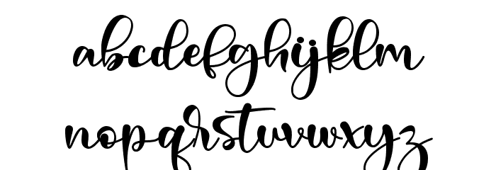 Merlyn Font LOWERCASE