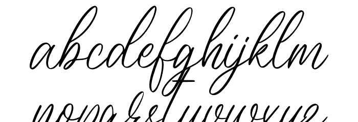 Merlynea Font LOWERCASE