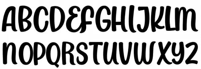 Mermaid Babies Schriftart Groß