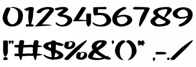 Mermaid Baby Font OTHER CHARS