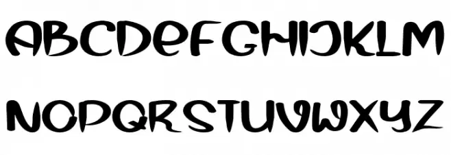 Mermaid Baby Schriftart Groß