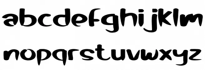 Mermaid Baby 字体 小写