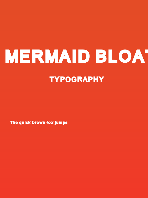 Mermaid Bloated Poster