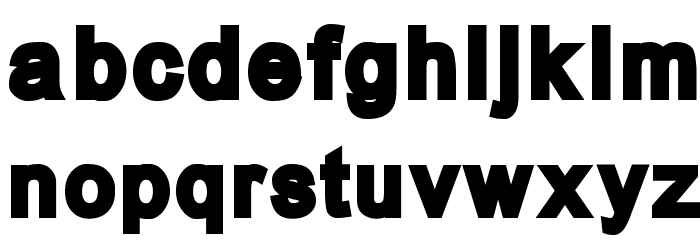 Mermaid Bloated Font LOWERCASE