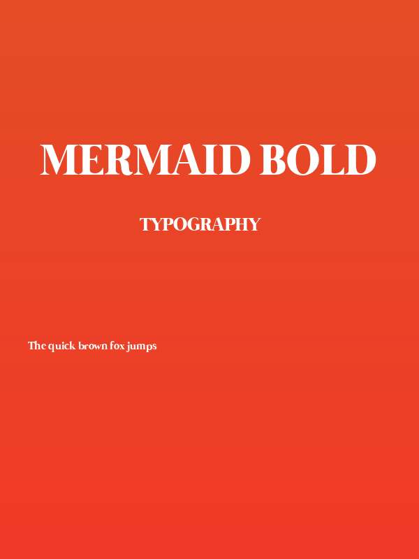 Mermaid Bold Poster