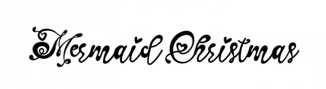 Mermaid Christmas  Free Fonts Download