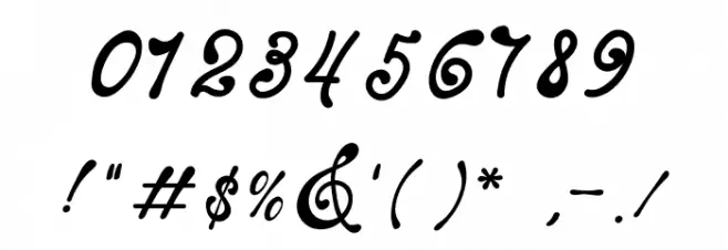 Mermaid Christmas Font OTHER CHARS