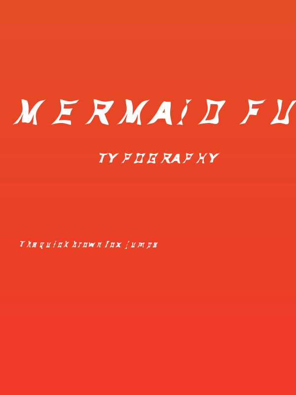 Mermaid Funky Poster