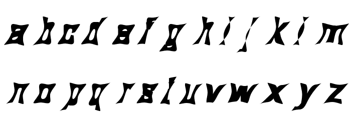Mermaid Funky Font LOWERCASE