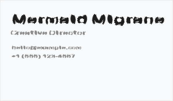 Mermaid Migrane Business Card