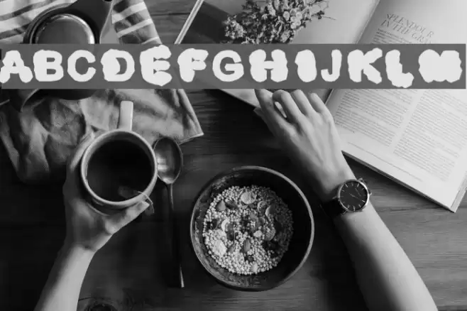 Mermaid Pudgy Font examples