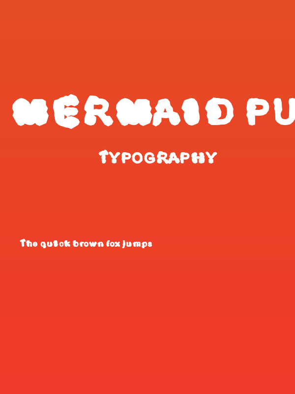 Mermaid Pudgy Poster